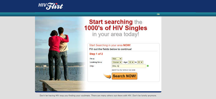 HIV Flirt Review Homepage